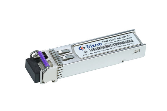 kaufen TSB-GE20-53DCR 1.25G SFP BIDI 20km Empfänger bei 1550nm/1310nm Wellenlänge -5°C ~ +70°C SMF on-line-Fertigung