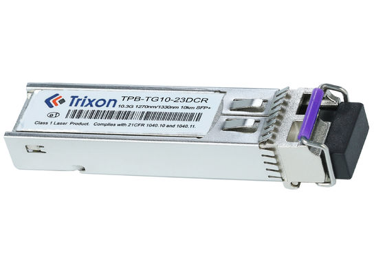 kaufen TPB-TG10-23DCR 10G 10km TX1270nm,RX1310nm BIDI LC Connector SFP+ Transceiver Modul MSA SFF-8472-konform on-line-Fertigung